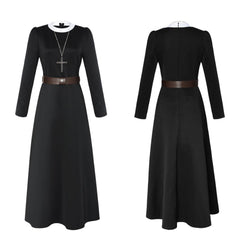 The Conjuring Nun Black Outfits Halloween Horror Cosplay Costume 