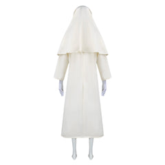 The Conjuring Nun White Robe Set Outfits Halloween Horror Cosplay Costume 