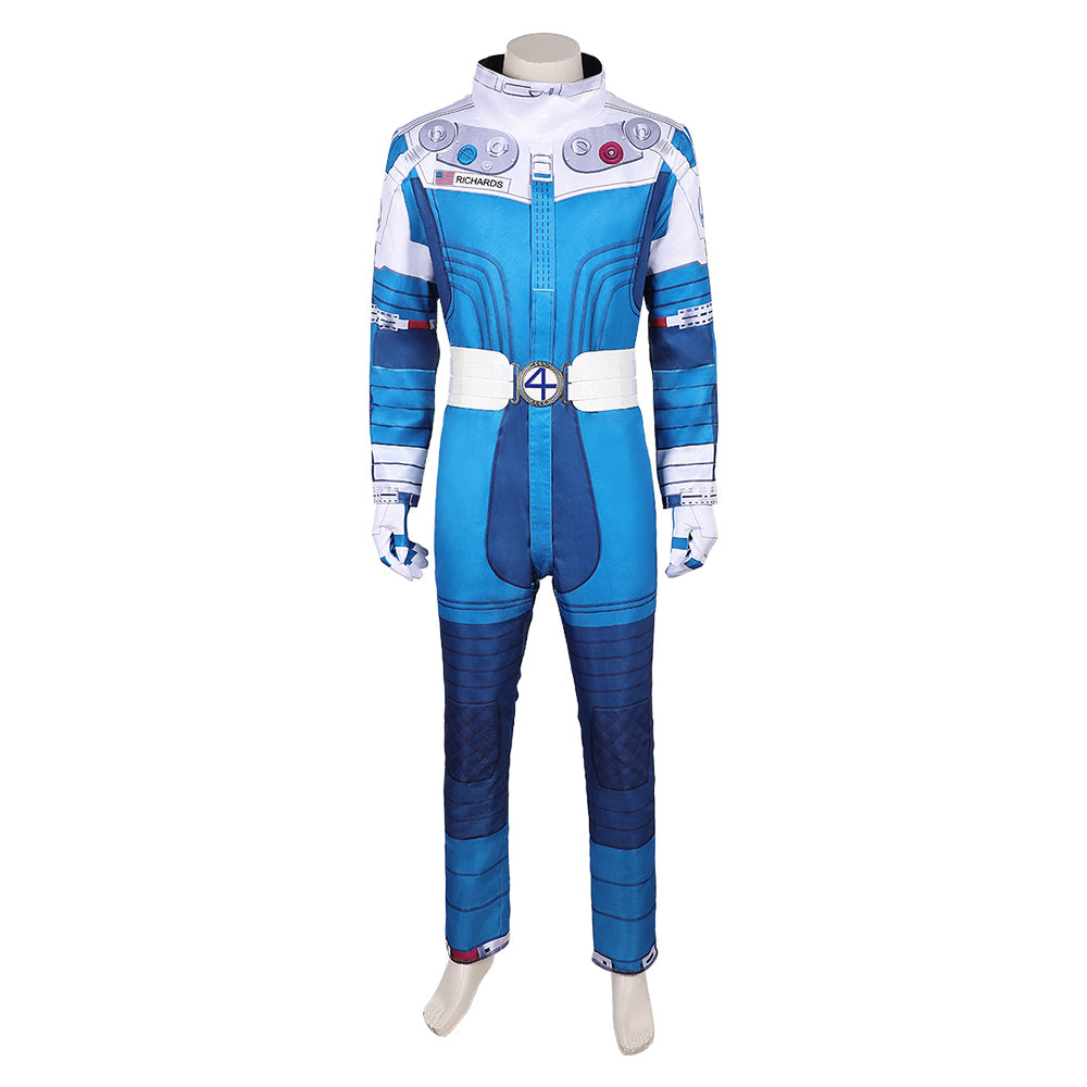 The Fantastic Four: First Steps (2025) Human Torch Blue Spacesuit Cosplay Costume 
