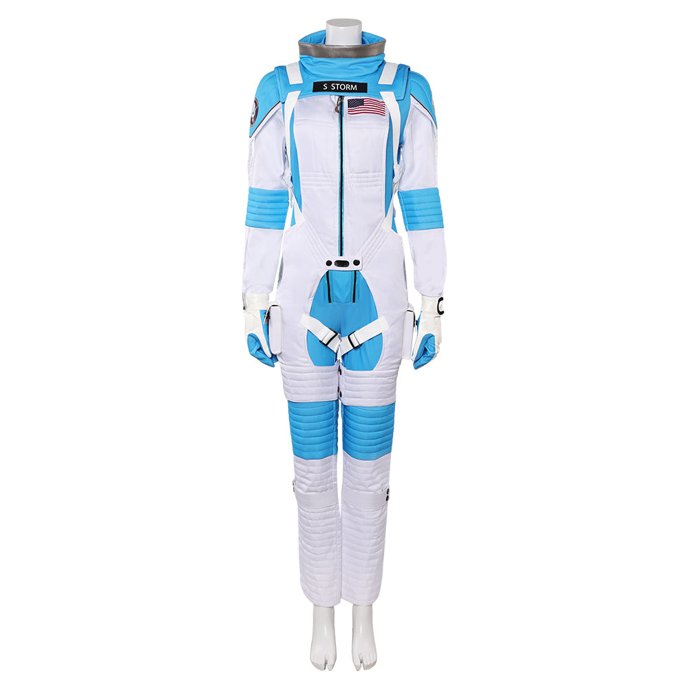 The Fantastic Four: First Steps (2025) Invisible Woman Sue Storm Spacesuit Cosplay Costume 