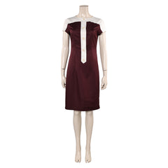 The Fantastic Four: First Steps (2025) Invisible Woman Susan Storm Brown Dress Outfits Cosplay Costume