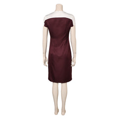 The Fantastic Four: First Steps (2025) Invisible Woman Susan Storm Brown Dress Outfits Cosplay Costume
