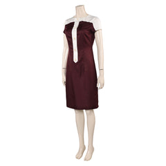 The Fantastic Four: First Steps (2025) Invisible Woman Susan Storm Brown Dress Outfits Cosplay Costume