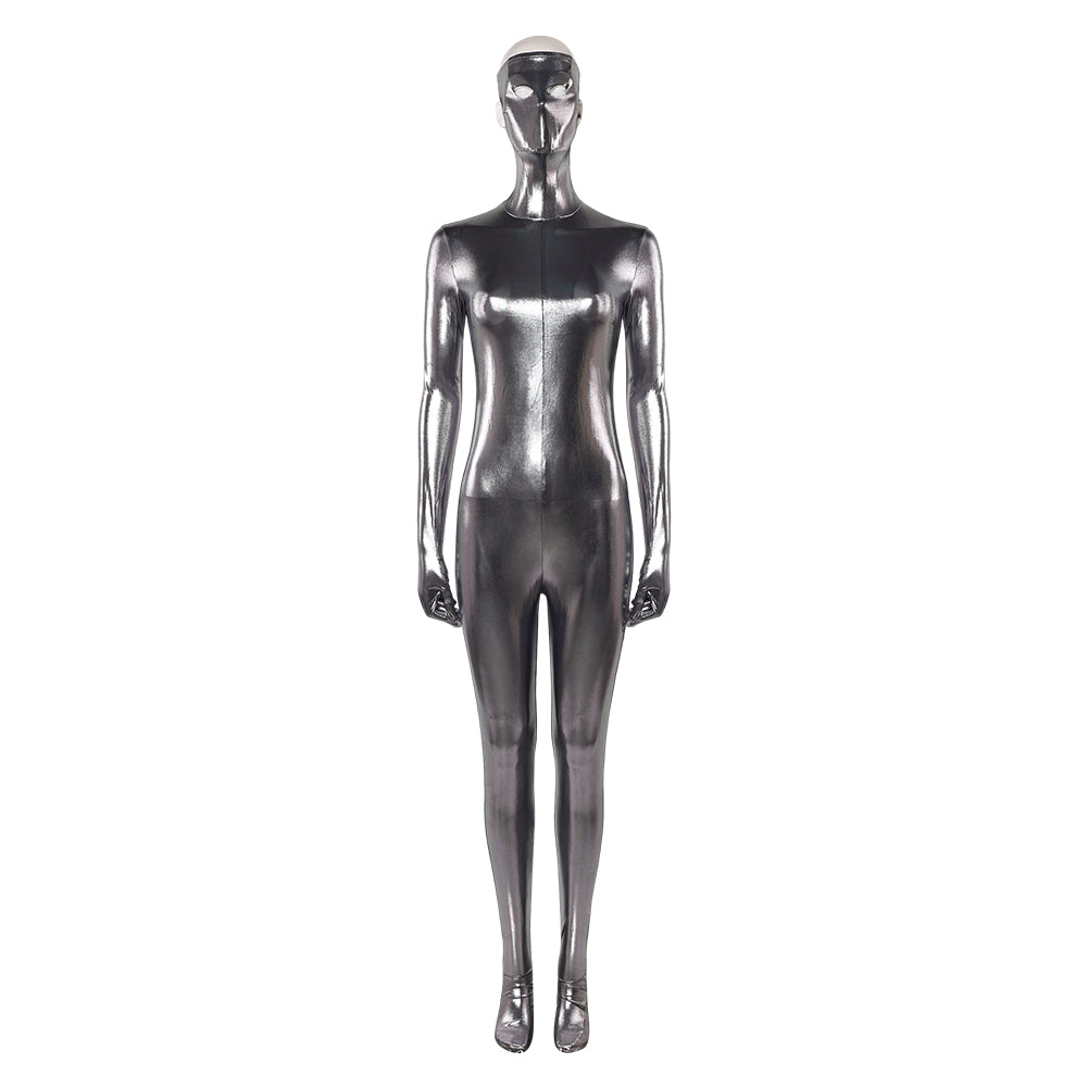 The Fantastic Four: First Steps (2025) Silver Surfer Leather Jumpsuit Outfits Cosplay Costume 