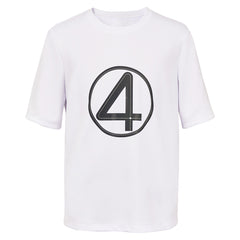 The Fantastic Four: First Steps (2025) The Thing White T Shirt Cosplay Costume
