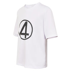 The Fantastic Four: First Steps (2025) The Thing White T Shirt Cosplay Costume
