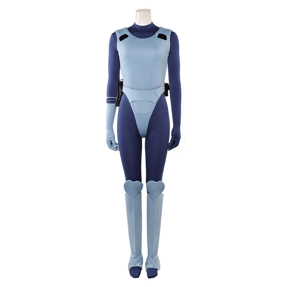 The Ghost In The Shell (2026) Kusanagi Motoko Blue Jumpsuit Set Outfits Cosplay Costume