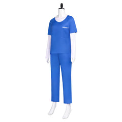 The Gifted Polaris Lorna Dane Blue Jail Uniform Outfits Cosplay Costume