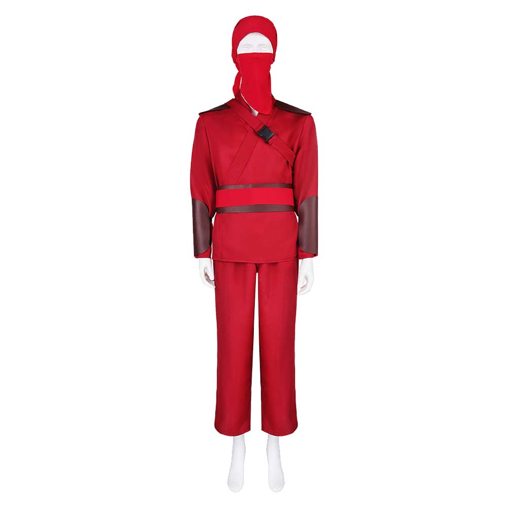 The Hand Ninja Assassin Red Set Outfits Cosplay Costume Halloween Suit