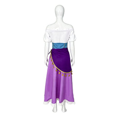 The Hunchback Of Notre Dame Esmeralda Purple Skirt Set Outfits Cosplay Costume 