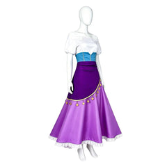 The Hunchback Of Notre Dame Esmeralda Purple Skirt Set Outfits Cosplay Costume 
