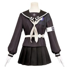 The Hundred Line: Last Defense Academy (2025) Kako Darumi Black Uniform Skirt Outfits Cosplay Costume 