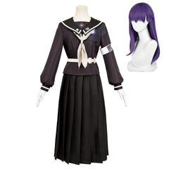 The Hundred Line: Last Defense Academy (2025) Sizuhara Hiruko Black Long Skirt Uniform Outfits Cosplay Costume