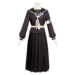 The Hundred Line: Last Defense Academy (2025) Sizuhara Hiruko Black Long Skirt Uniform Outfits Cosplay Costume 