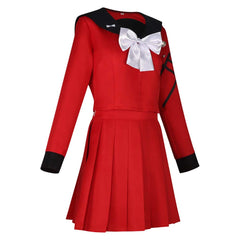 The Hundred Line: Last Defense Academy (2025) Tsukumo Kako Red School Uniform Outfits Cosplay Costume 