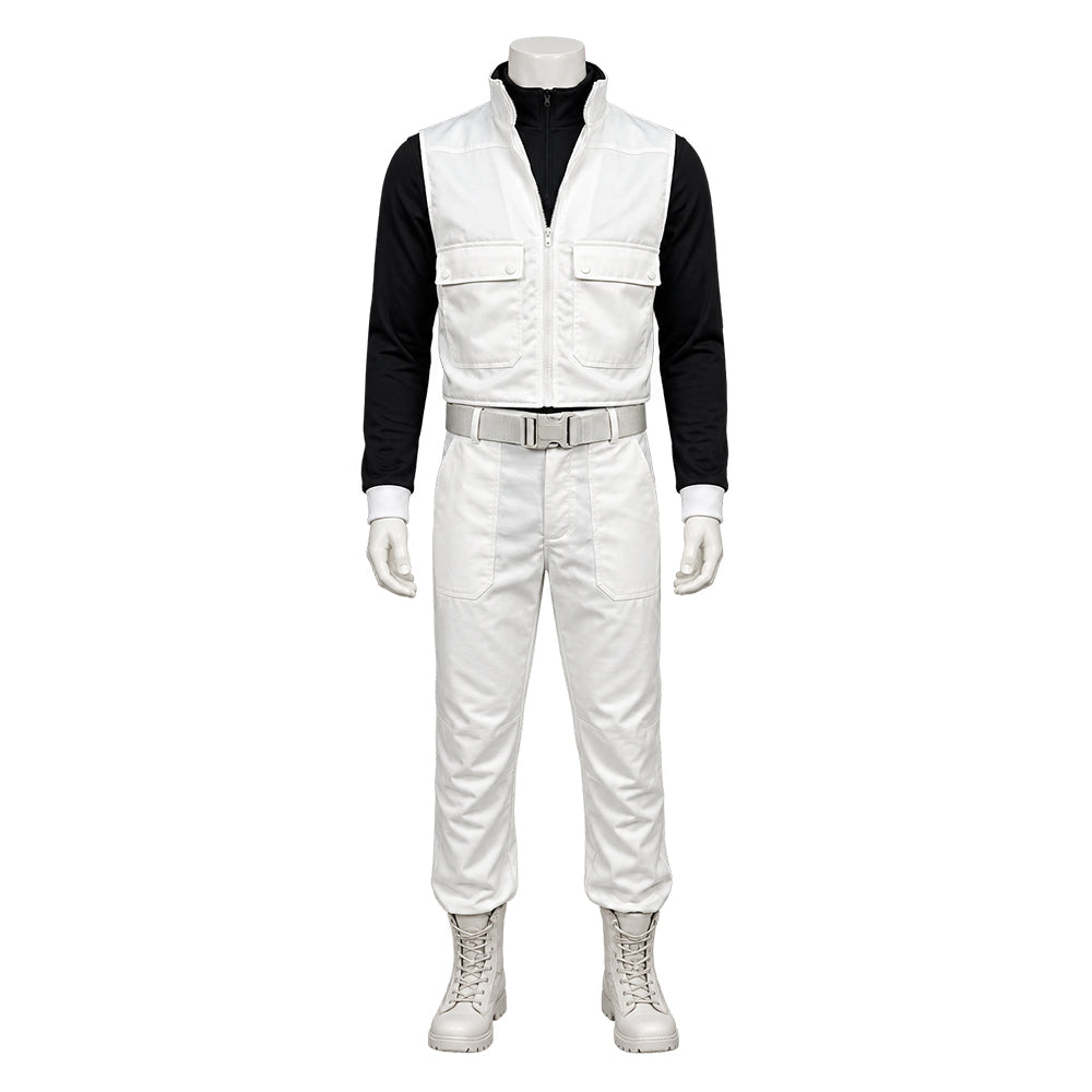 The Hunger Games: Sunrise On The Reaping (2026) Haymitch Abernathy White Vest Set Outfits Cosplay Costume - Pre-order