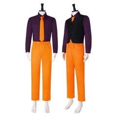 The Jester Ken Arnold Yellow Suit Set Outfits Horror Cosplay Costume 