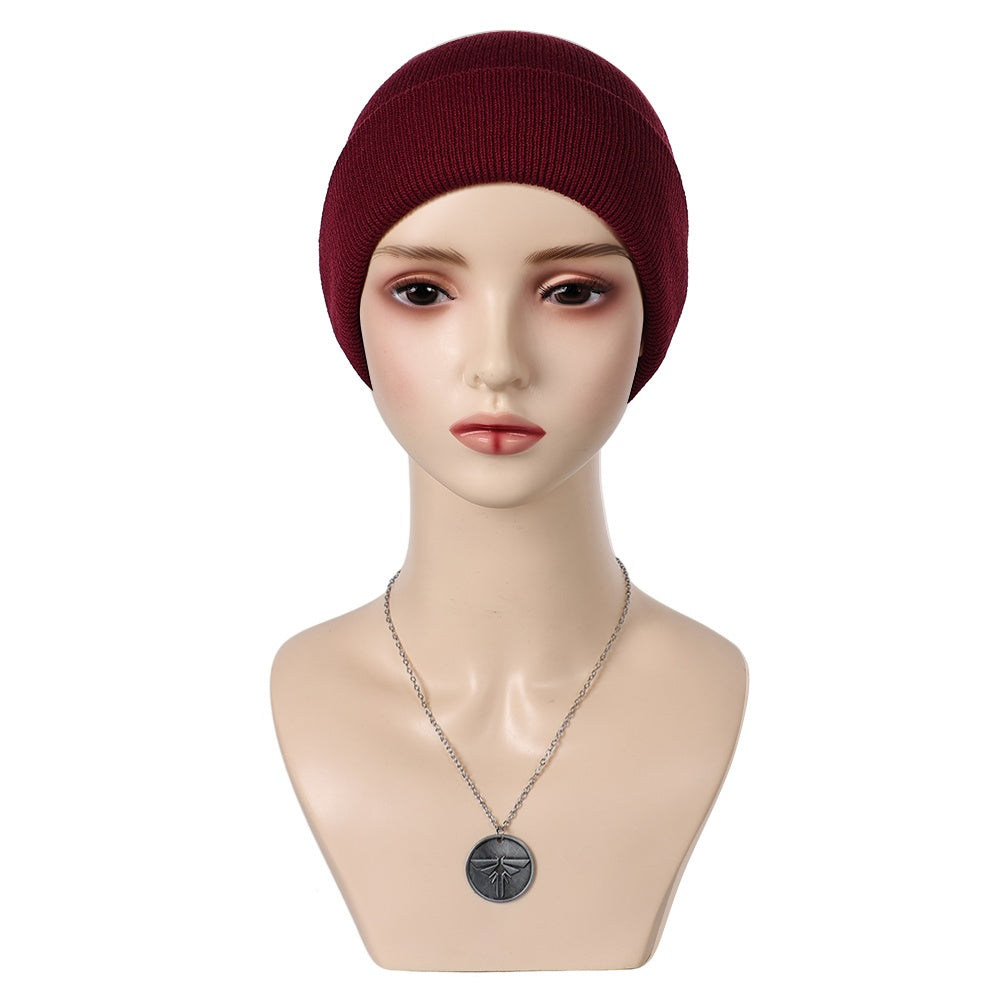 The Last Of Us Season 2 (2025) Ellie Red Hat Cap Necklace Cosplay Accessories Props