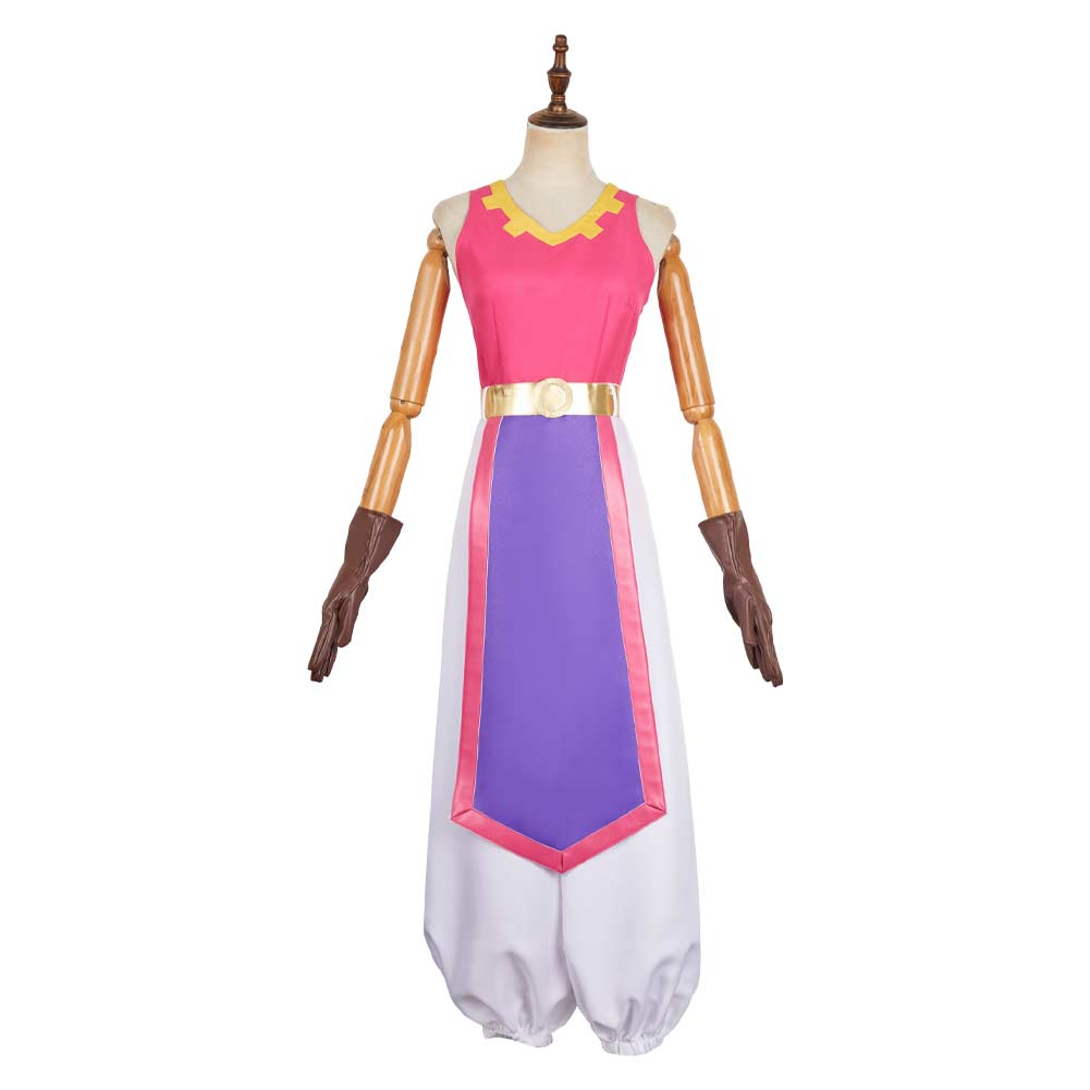 The Legend Of Zelda: Echoes Of Wisdom (2024) Zelda Royal Travel Attire Pink Outfits Cosplay Costume 