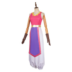 The Legend Of Zelda: Echoes Of Wisdom (2024) Zelda Royal Travel Attire Pink Outfits Cosplay Costume 