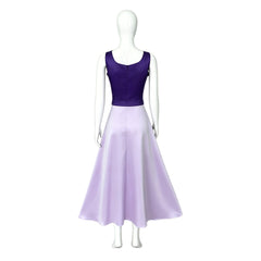 The Little Mermaid Vanessa Ursula Purple Dress Cloak Set Outfits Cosplay Costume 