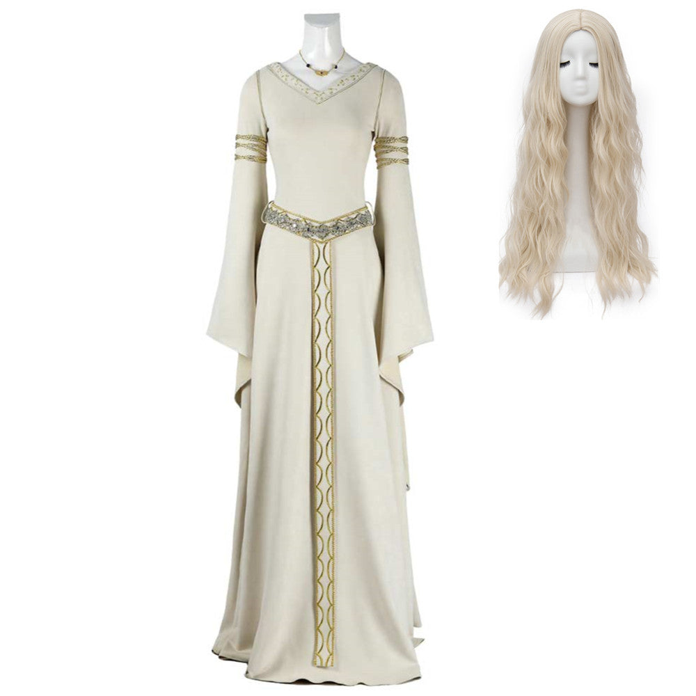 The Lord Of The Rings Éowyn White Dress Set Outfits Cosplay Costume