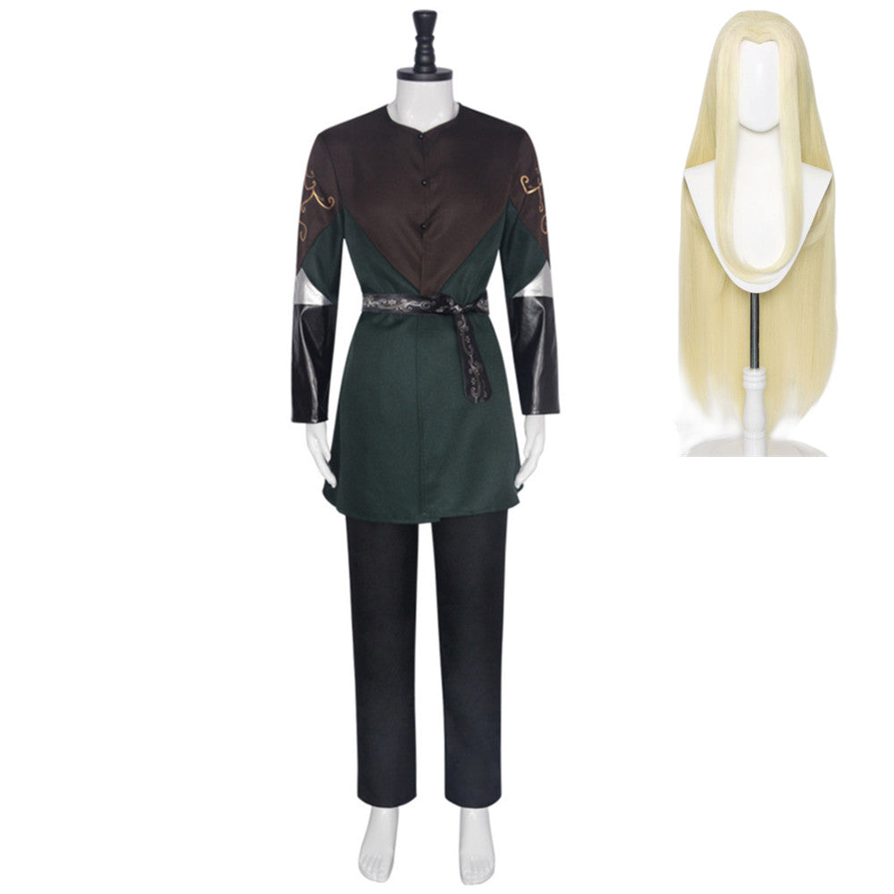 The Lord Of The Rings (2024) Legolas Black Outfits Cosplay Costume
