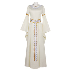 The Lord Of The Rings Eowyn White Dress Set Outfits Cosplay Costume Halloween Suit