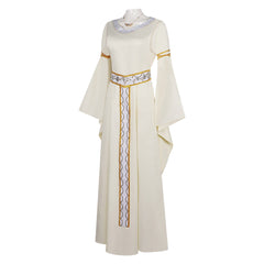 The Lord Of The Rings Eowyn White Dress Set Outfits Cosplay Costume Halloween Suit