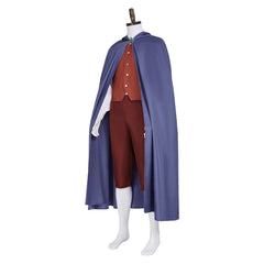 The Lord Of The Rings Frodo Baggins Blue Cloak Red Outfits Cosplay Costume 