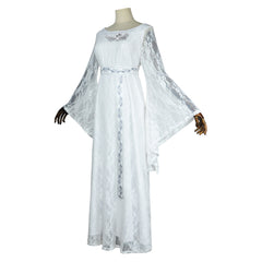 The Lord of The Rings Season 2 (2024) Galadriel White Dress Outfits Cosplay Costume 