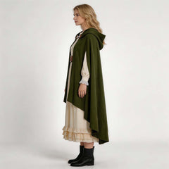 The Lord Of The Rings The Hobbit Green Hooded Cloak Outfits Cosplay Costume
