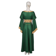 The Lord Of The Rings: The War Of The Rohirrim (2024) Hera Green Dress Outfits Cosplay Costume  