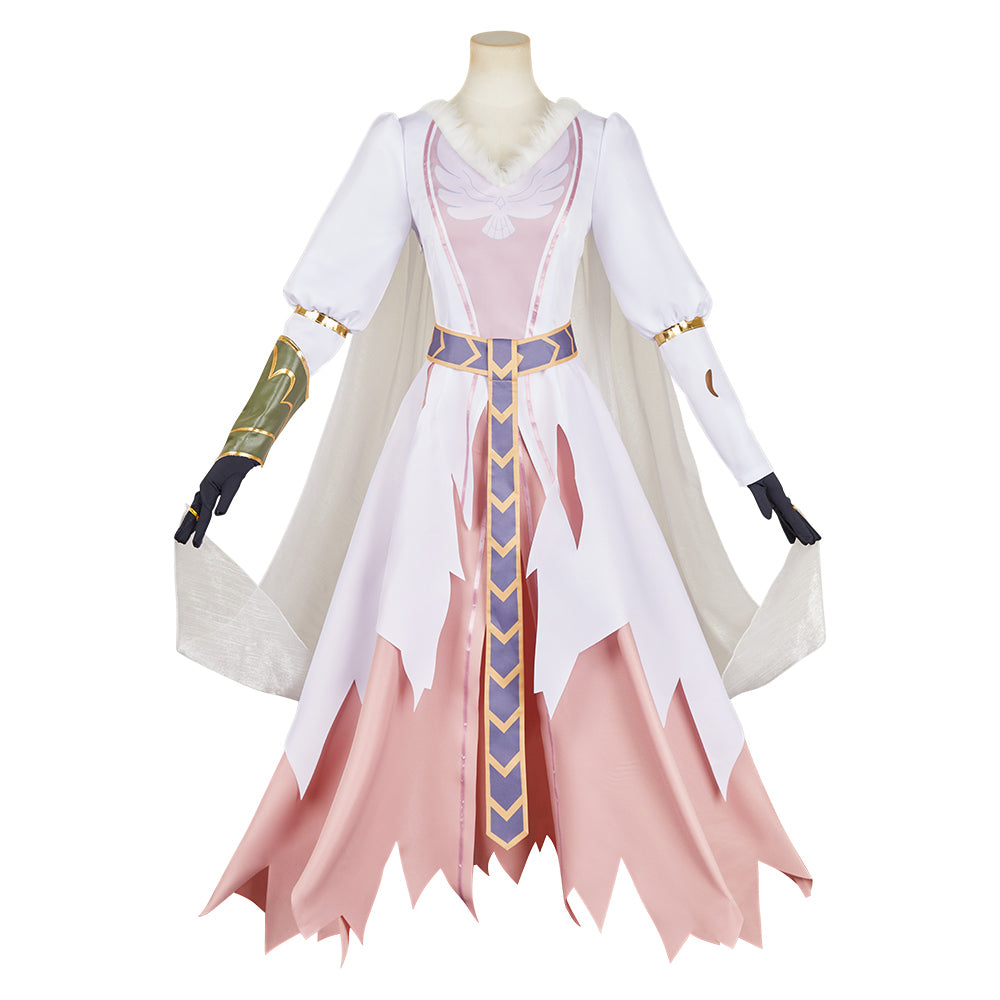 The Lord Of The Rings: The War Of The Rohirrim (2024) Hera White Dress Outfits Cosplay Costume 