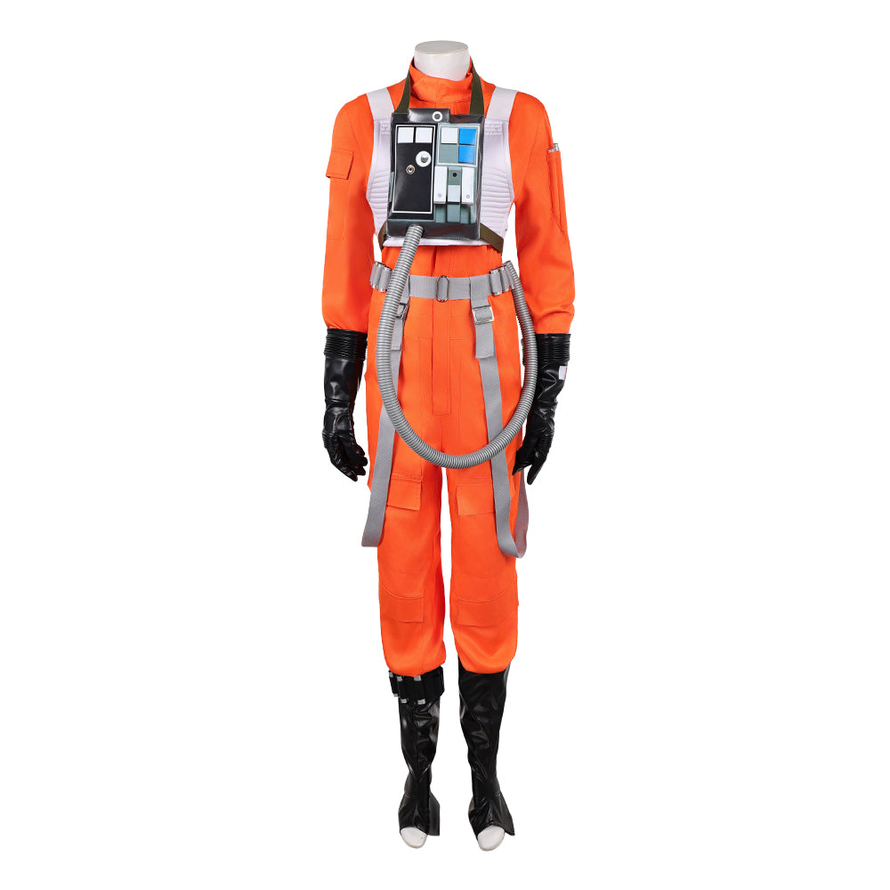 The Mandalorian And Grogu (2026) Colonel Ward Orange Jumpsuit Set Cosplay Costume