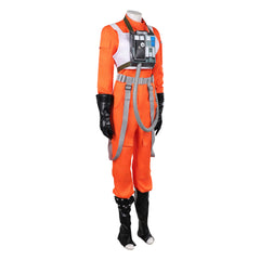 The Mandalorian And Grogu (2026) Colonel Ward Orange Jumpsuit Set Cosplay Costume
