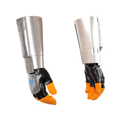 The Mando Din Djarin Silver Gloves Wrist Guards Cosplay Accessories Props