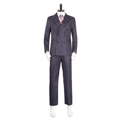 The Mask Stanley Black Striped Suit Outfits Cosplay Costume Halloween Carnival Suit 