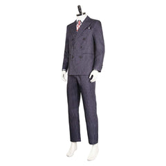 The Mask Stanley Black Striped Suit Outfits Cosplay Costume Halloween Carnival Suit 