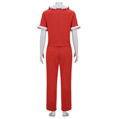 The Nightmare Before Christmas Sally Red Set Outfits Halloween Cosplay Costume 