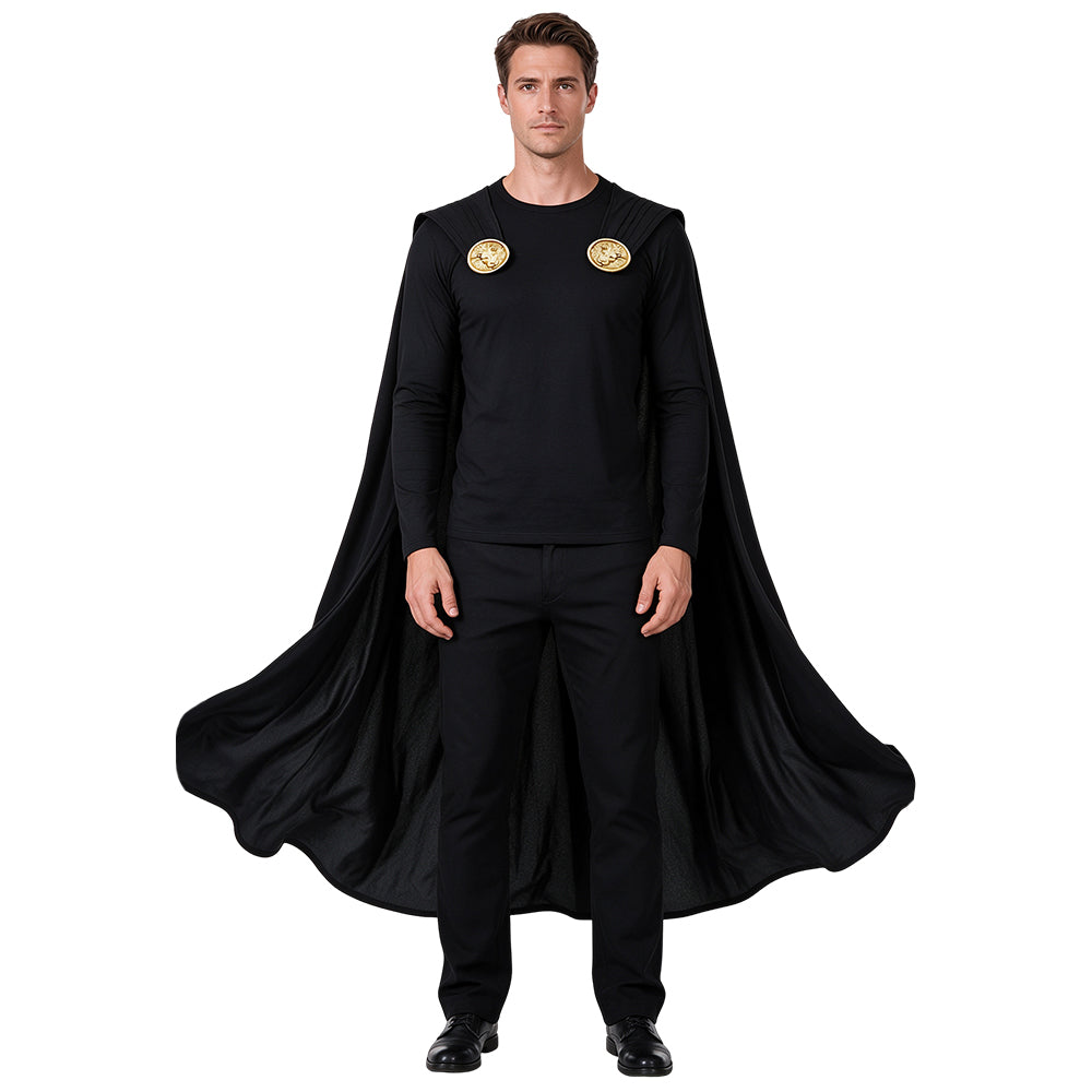 The Odyssey (2026) Agamemnon Black Cape Cloak Cosplay Costume Halloween Suit