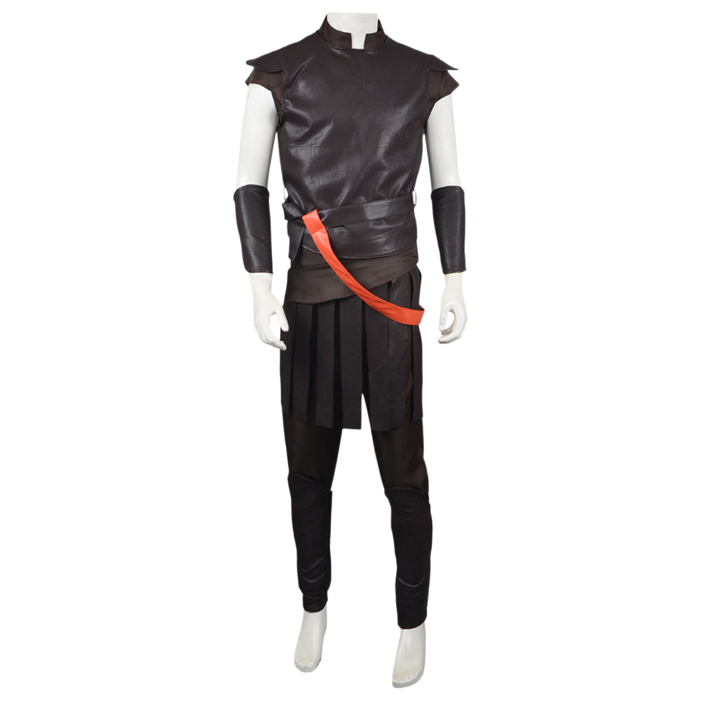 The Odyssey (2026) Odysseus Black Brown Set Outfits Cosplay Costume 