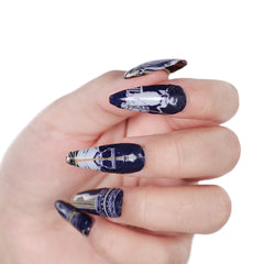 The Odyssey (2026) Odysseus Blue False Nails Cosplay Accessories Props