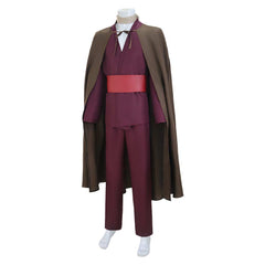 The Odyssey (2026) Telemachus Brown Cloak Red Set Outfits Cosplay Costume 