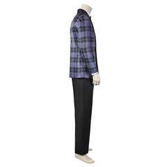 The Penguin (2024) Oswald Cobblepot Purple Plaid Suit Outfits Cosplay Costume 