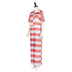 The Penguin (2024) Sofia Falcone Stripe Jumpsuit Outfits Cosplay Costume 