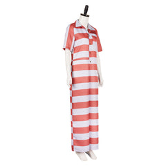 The Penguin (2024) Sofia Falcone Stripe Jumpsuit Outfits Cosplay Costume 