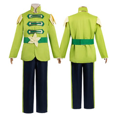 The Princess And the Frog Prince Naveen Green Set Outfits Cosplay Costume