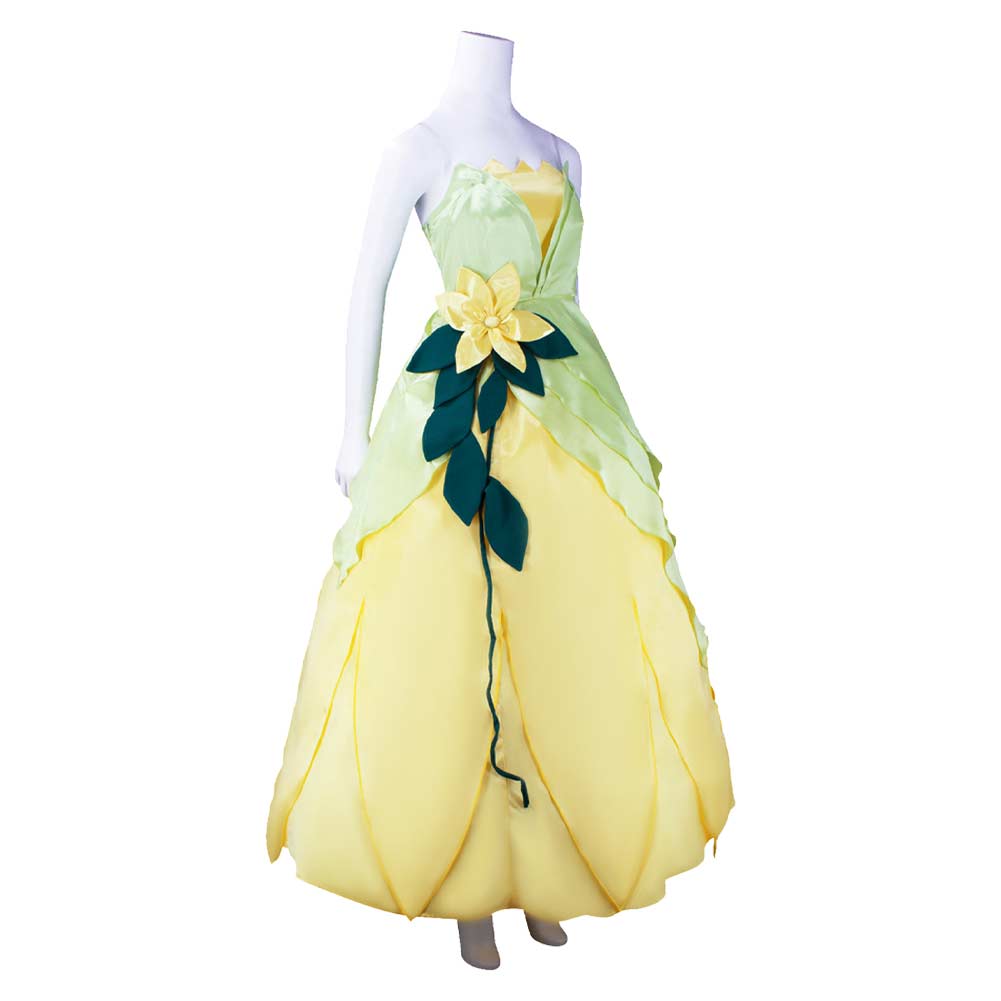 The Princess And The Frog Tiana Green Yellow Dress Set Outfits Cosplay Coshduk The Princess And The Frog Tiana Green Yellow Dress Set Outfits Cosplay Coshduk