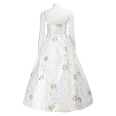 The Princess Diaries Mia White Dress Set Outfits Cosplay Costume